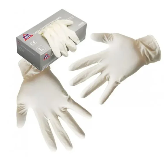 LATEX-GLOVES-POWDERED