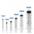 disposable, safe syringes all sizes.